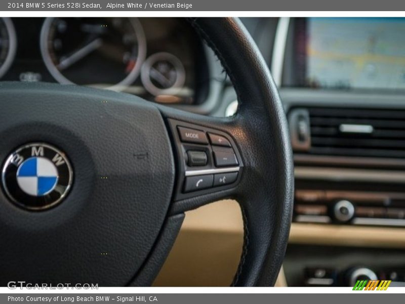 Alpine White / Venetian Beige 2014 BMW 5 Series 528i Sedan