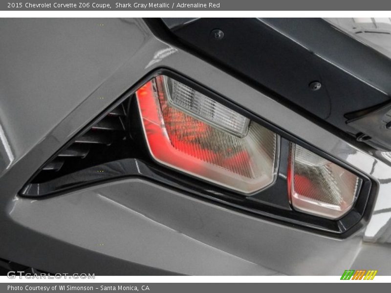 Shark Gray Metallic / Adrenaline Red 2015 Chevrolet Corvette Z06 Coupe