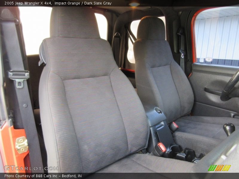 Impact Orange / Dark Slate Gray 2005 Jeep Wrangler X 4x4