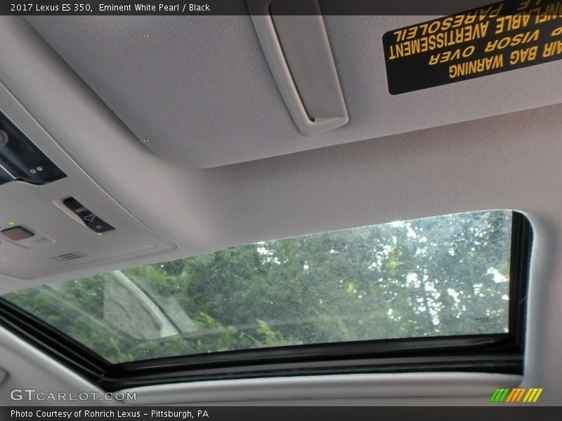 Eminent White Pearl / Black 2017 Lexus ES 350