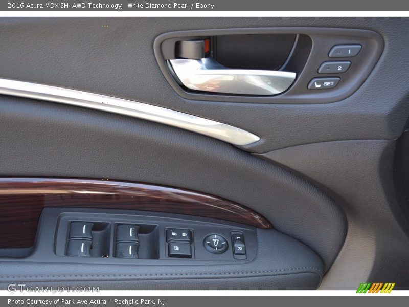 White Diamond Pearl / Ebony 2016 Acura MDX SH-AWD Technology