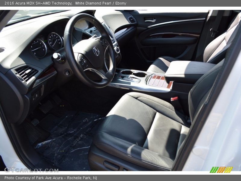 White Diamond Pearl / Ebony 2016 Acura MDX SH-AWD Technology
