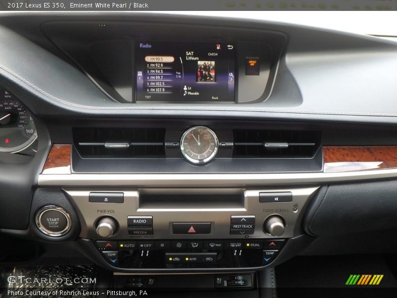Eminent White Pearl / Black 2017 Lexus ES 350