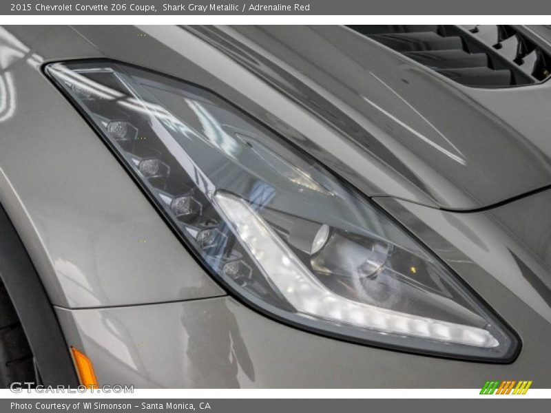 Shark Gray Metallic / Adrenaline Red 2015 Chevrolet Corvette Z06 Coupe