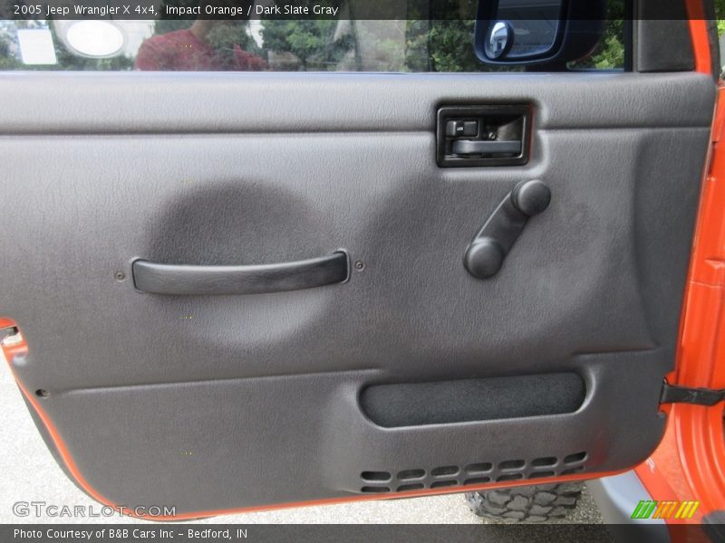 Impact Orange / Dark Slate Gray 2005 Jeep Wrangler X 4x4
