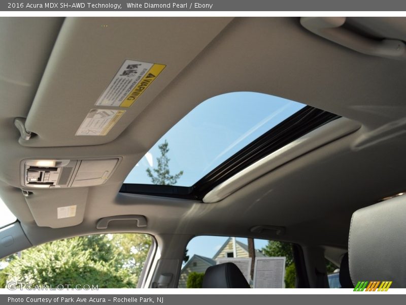 White Diamond Pearl / Ebony 2016 Acura MDX SH-AWD Technology
