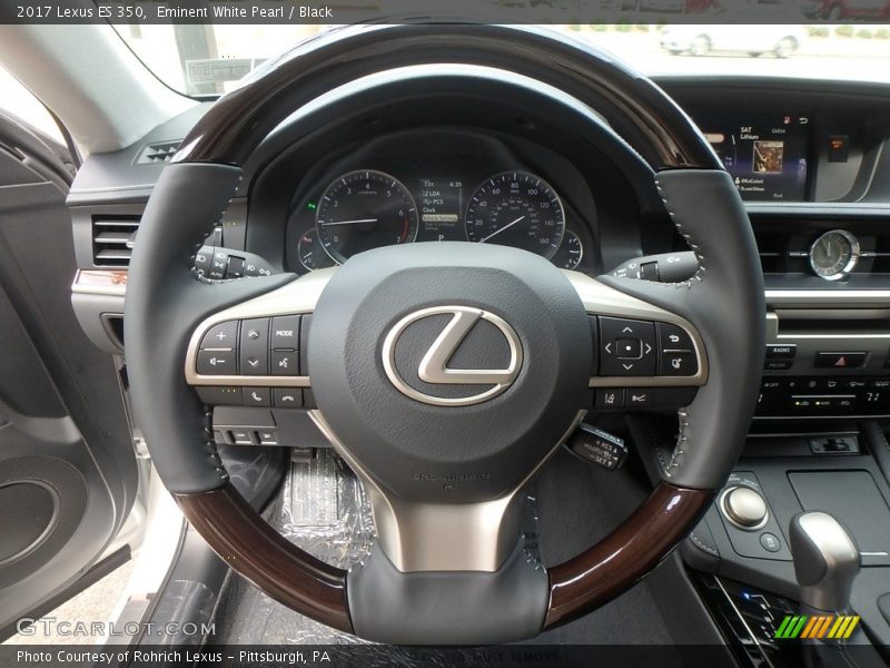 Eminent White Pearl / Black 2017 Lexus ES 350