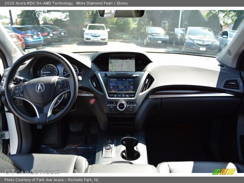 White Diamond Pearl / Ebony 2016 Acura MDX SH-AWD Technology
