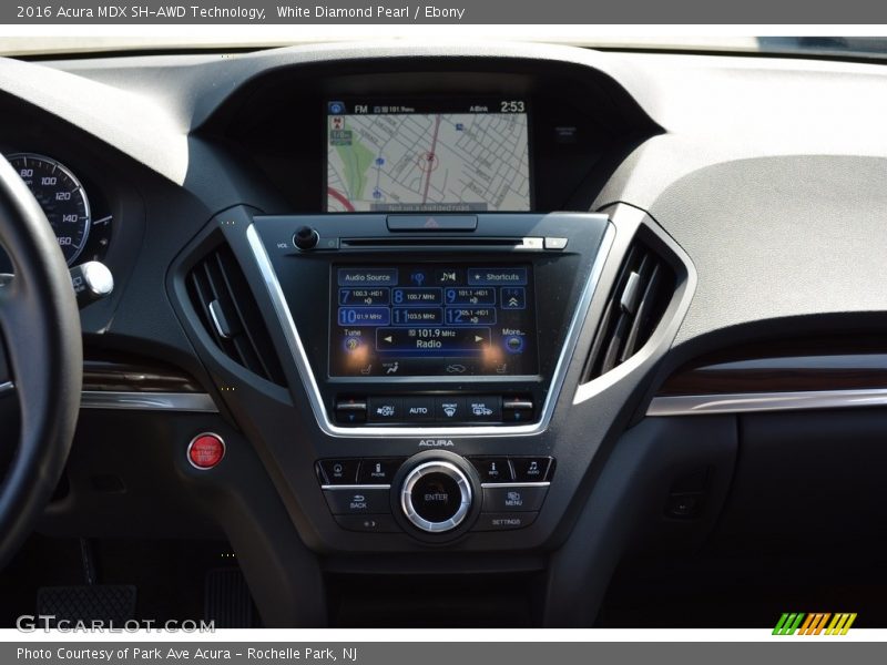 White Diamond Pearl / Ebony 2016 Acura MDX SH-AWD Technology