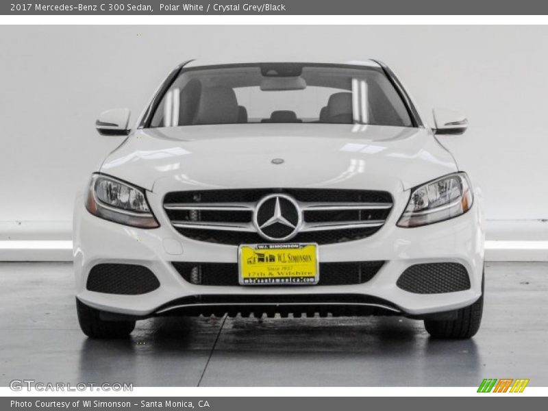 Polar White / Crystal Grey/Black 2017 Mercedes-Benz C 300 Sedan