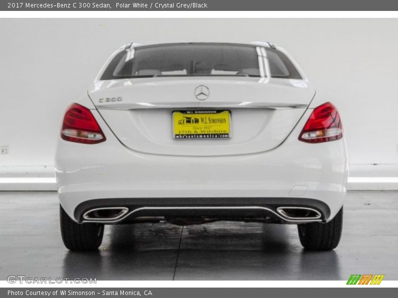 Polar White / Crystal Grey/Black 2017 Mercedes-Benz C 300 Sedan