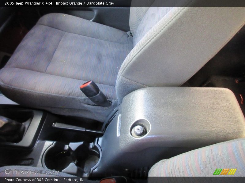 Impact Orange / Dark Slate Gray 2005 Jeep Wrangler X 4x4
