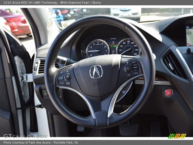 White Diamond Pearl / Ebony 2016 Acura MDX SH-AWD Technology