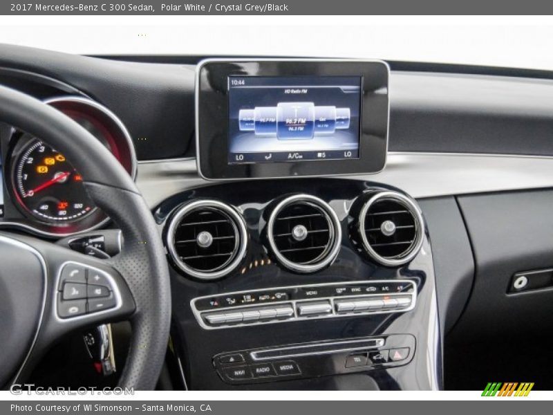 Polar White / Crystal Grey/Black 2017 Mercedes-Benz C 300 Sedan
