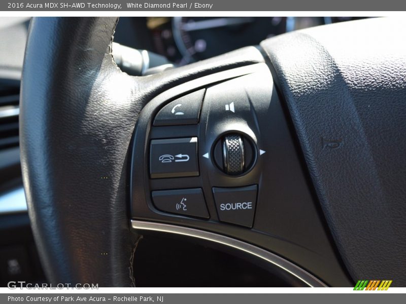 White Diamond Pearl / Ebony 2016 Acura MDX SH-AWD Technology