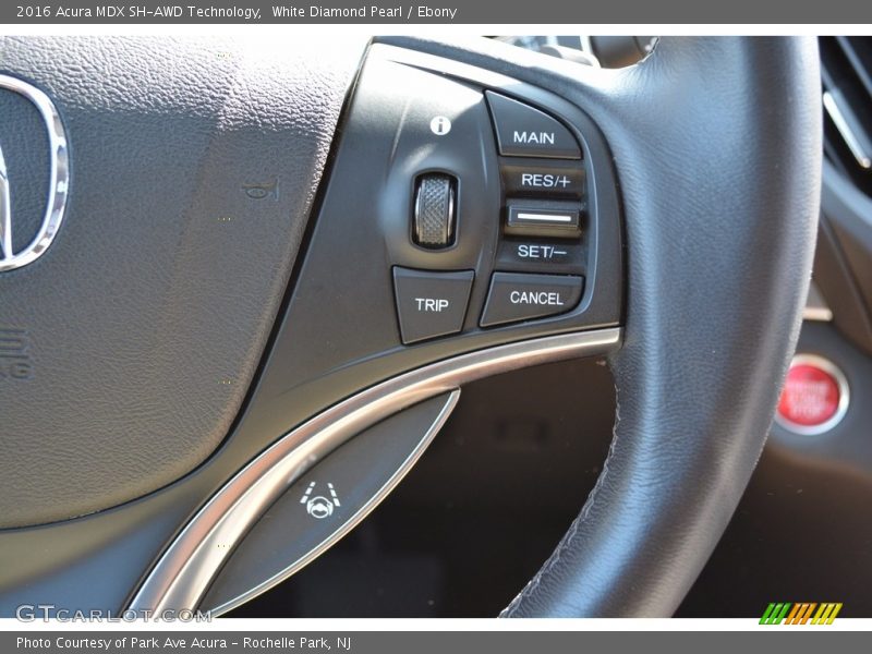 White Diamond Pearl / Ebony 2016 Acura MDX SH-AWD Technology