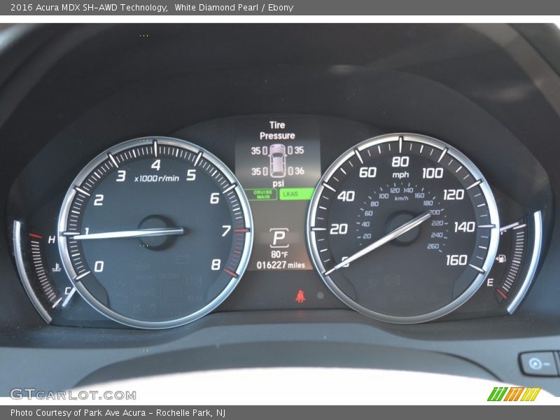 White Diamond Pearl / Ebony 2016 Acura MDX SH-AWD Technology