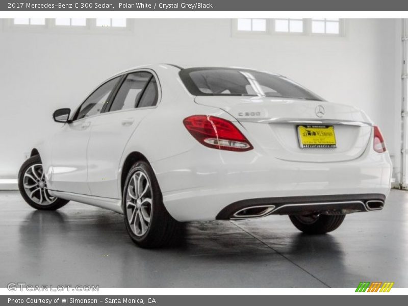 Polar White / Crystal Grey/Black 2017 Mercedes-Benz C 300 Sedan