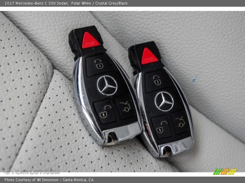 Polar White / Crystal Grey/Black 2017 Mercedes-Benz C 300 Sedan