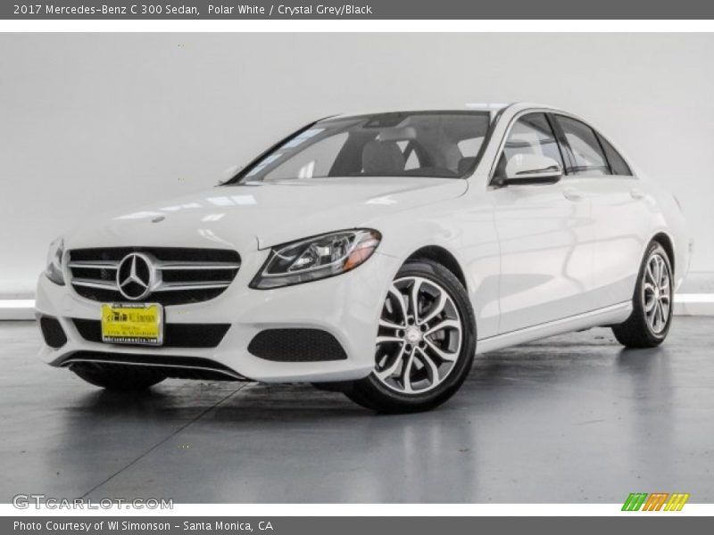Polar White / Crystal Grey/Black 2017 Mercedes-Benz C 300 Sedan