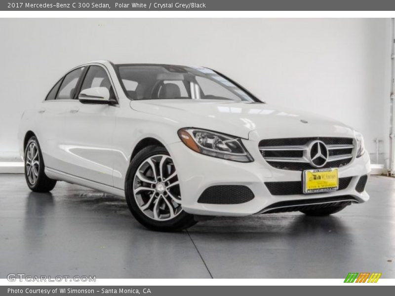 Polar White / Crystal Grey/Black 2017 Mercedes-Benz C 300 Sedan