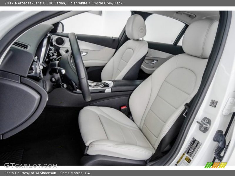 Polar White / Crystal Grey/Black 2017 Mercedes-Benz C 300 Sedan