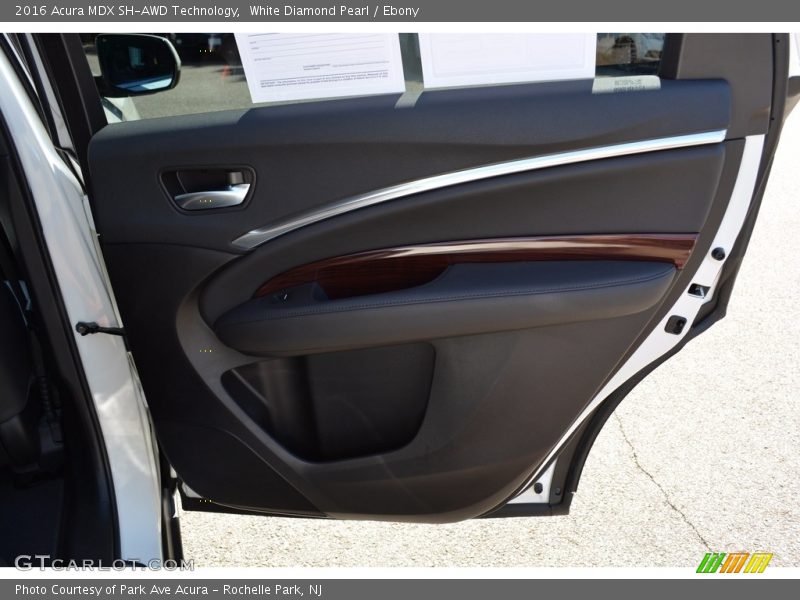 White Diamond Pearl / Ebony 2016 Acura MDX SH-AWD Technology