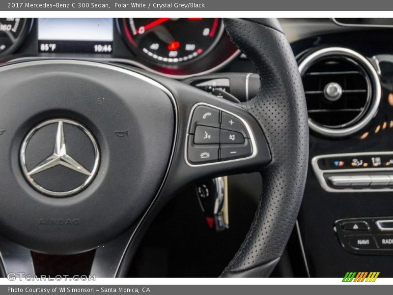 Polar White / Crystal Grey/Black 2017 Mercedes-Benz C 300 Sedan