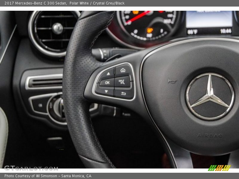 Polar White / Crystal Grey/Black 2017 Mercedes-Benz C 300 Sedan
