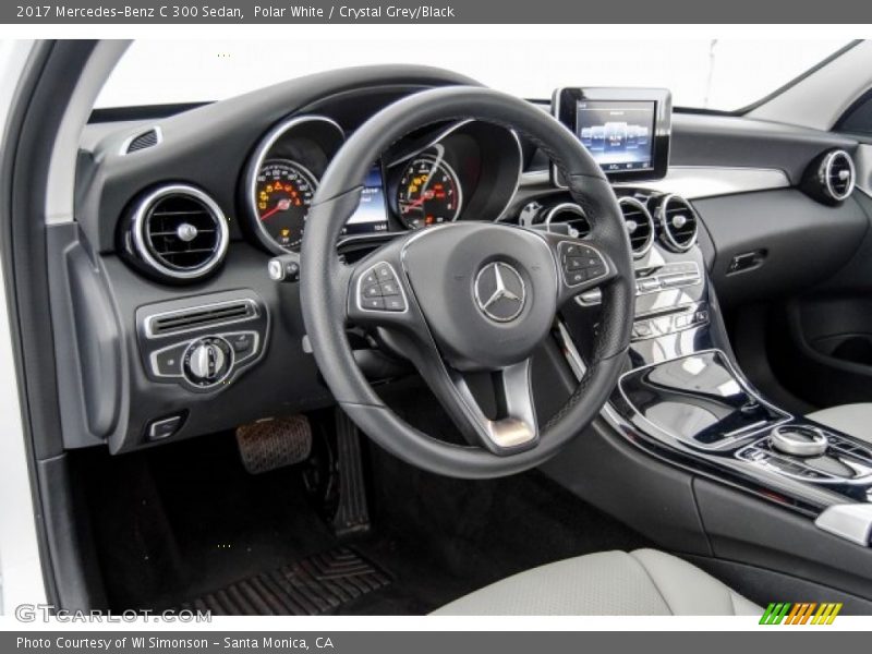 Polar White / Crystal Grey/Black 2017 Mercedes-Benz C 300 Sedan
