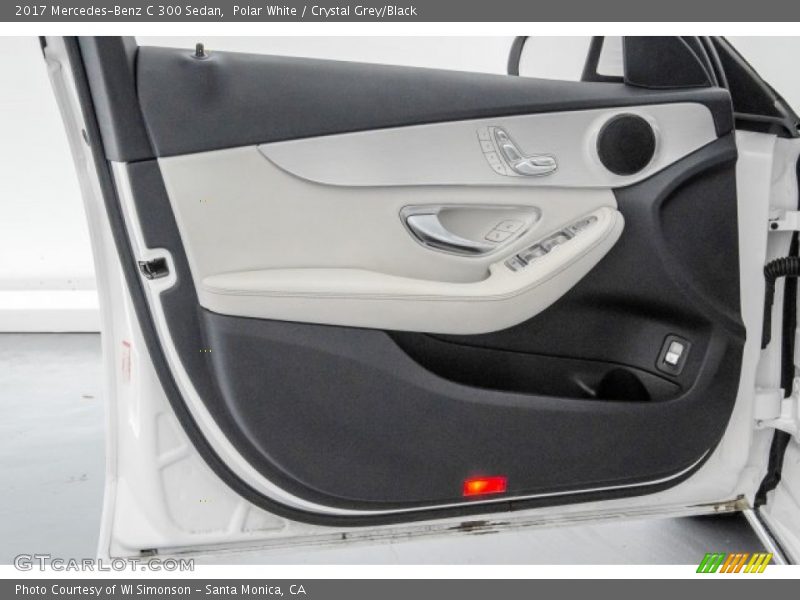 Polar White / Crystal Grey/Black 2017 Mercedes-Benz C 300 Sedan