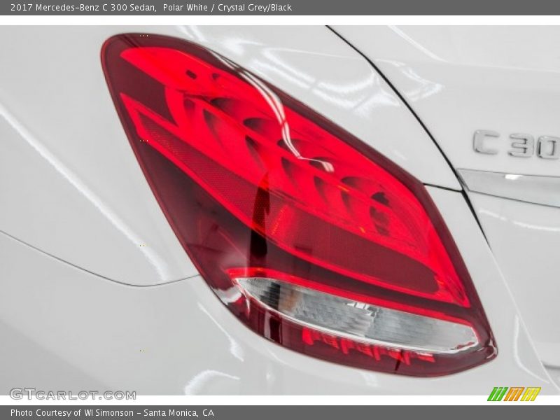 Polar White / Crystal Grey/Black 2017 Mercedes-Benz C 300 Sedan