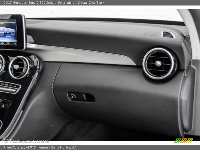 Polar White / Crystal Grey/Black 2017 Mercedes-Benz C 300 Sedan