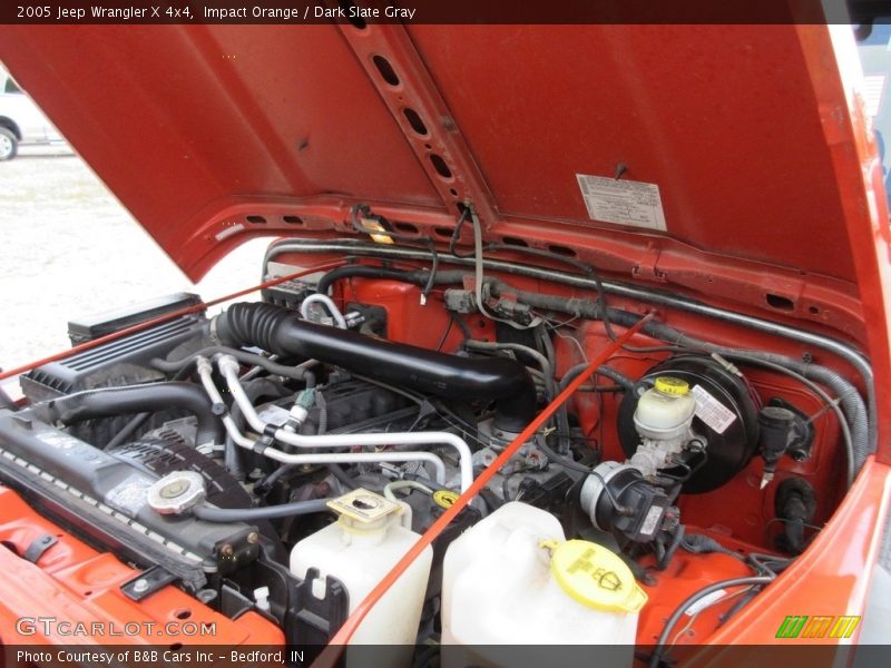 Impact Orange / Dark Slate Gray 2005 Jeep Wrangler X 4x4