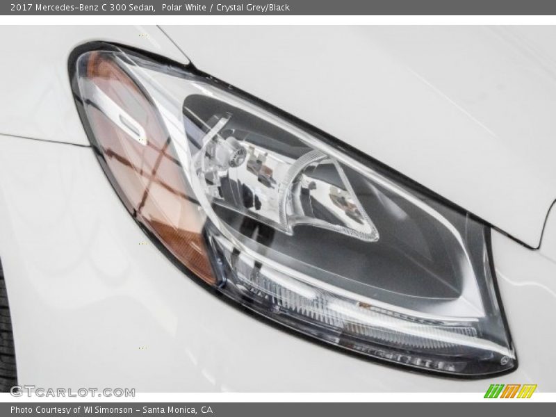 Polar White / Crystal Grey/Black 2017 Mercedes-Benz C 300 Sedan