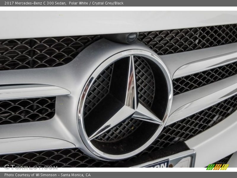 Polar White / Crystal Grey/Black 2017 Mercedes-Benz C 300 Sedan
