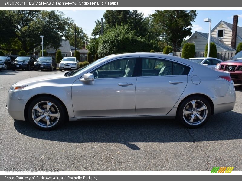 Grigio Metallic / Taupe 2010 Acura TL 3.7 SH-AWD Technology