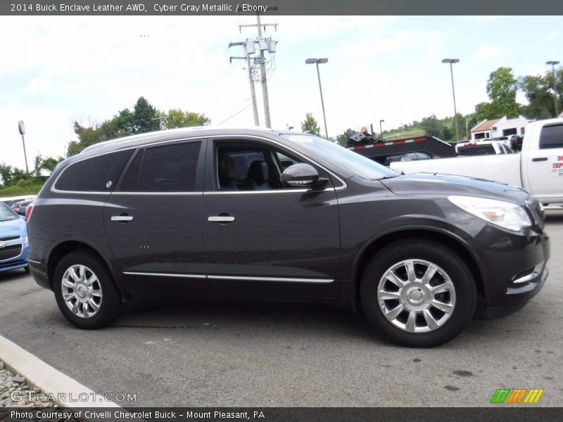 Cyber Gray Metallic / Ebony 2014 Buick Enclave Leather AWD