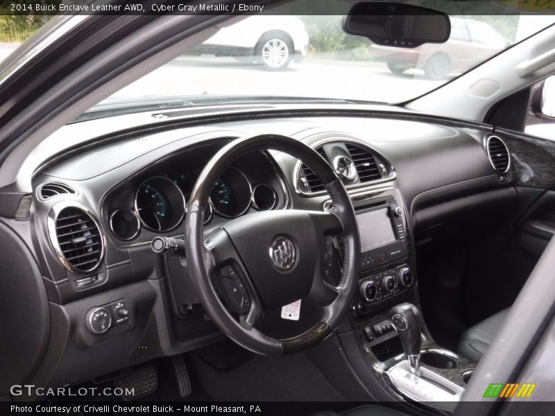Cyber Gray Metallic / Ebony 2014 Buick Enclave Leather AWD
