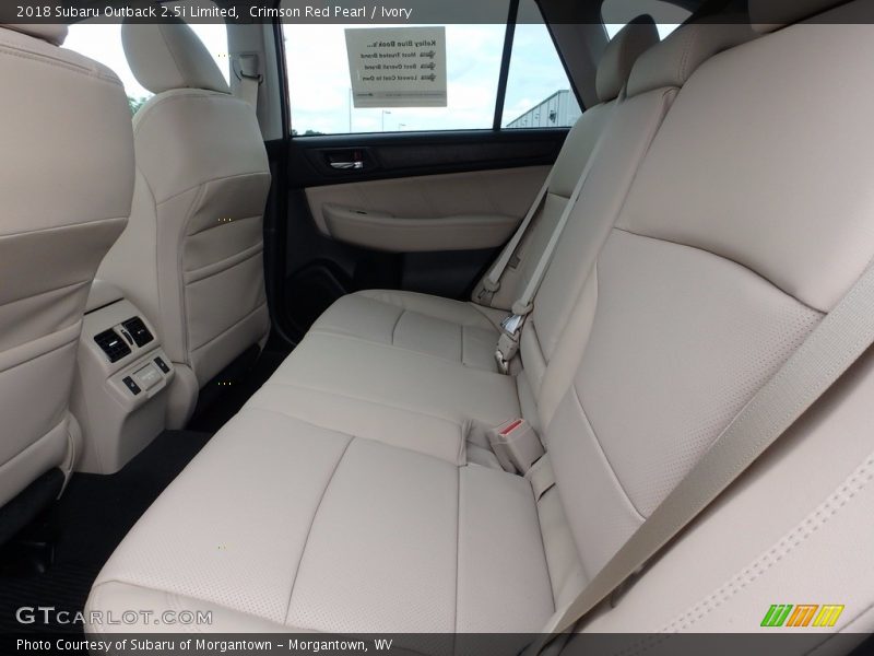 Rear Seat of 2018 Outback 2.5i Limited