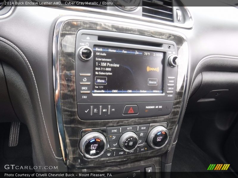 Cyber Gray Metallic / Ebony 2014 Buick Enclave Leather AWD