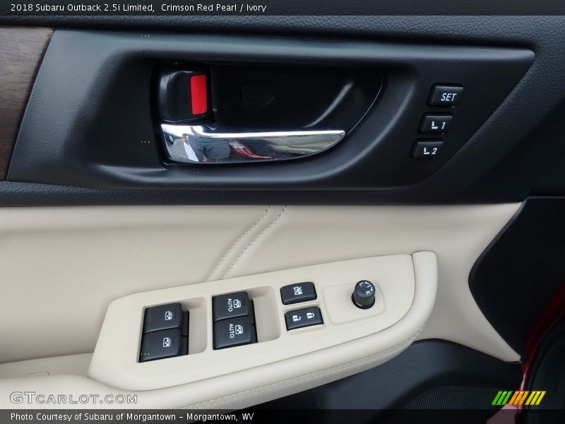 Controls of 2018 Outback 2.5i Limited