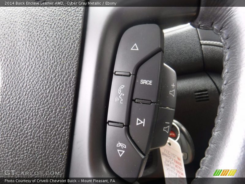 Cyber Gray Metallic / Ebony 2014 Buick Enclave Leather AWD