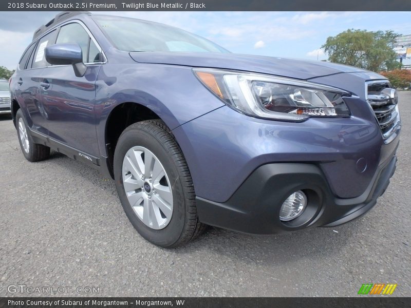 Twilight Blue Metallic / Black 2018 Subaru Outback 2.5i Premium