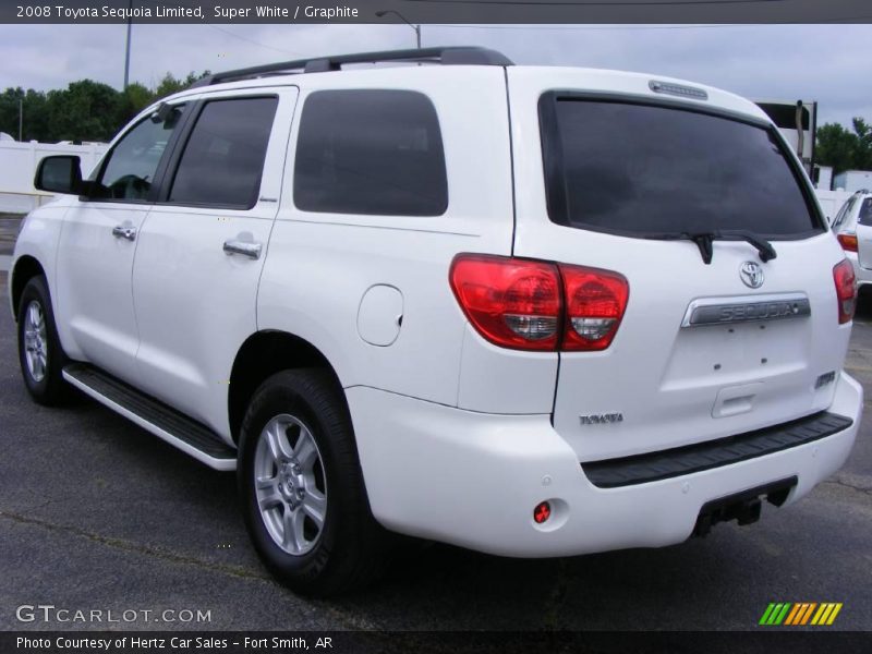 Super White / Graphite 2008 Toyota Sequoia Limited