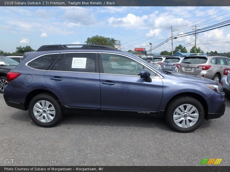 Twilight Blue Metallic / Black 2018 Subaru Outback 2.5i Premium