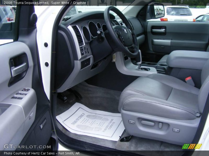 Super White / Graphite 2008 Toyota Sequoia Limited