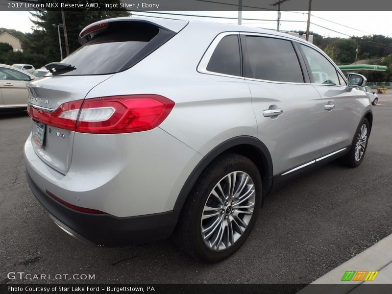 Ingot Silver / Ebony 2017 Lincoln MKX Reserve AWD