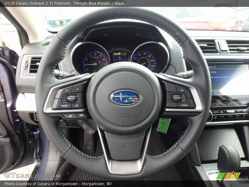 Twilight Blue Metallic / Black 2018 Subaru Outback 2.5i Premium