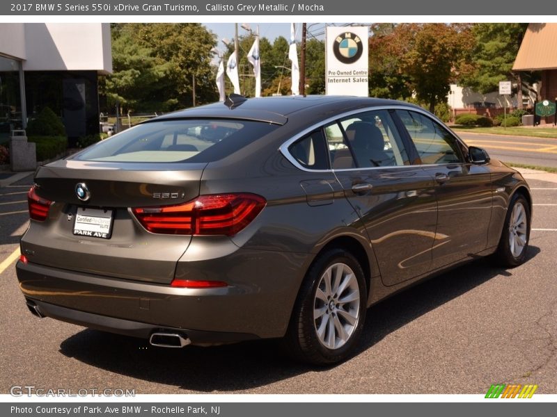 Callisto Grey Metallic / Mocha 2017 BMW 5 Series 550i xDrive Gran Turismo